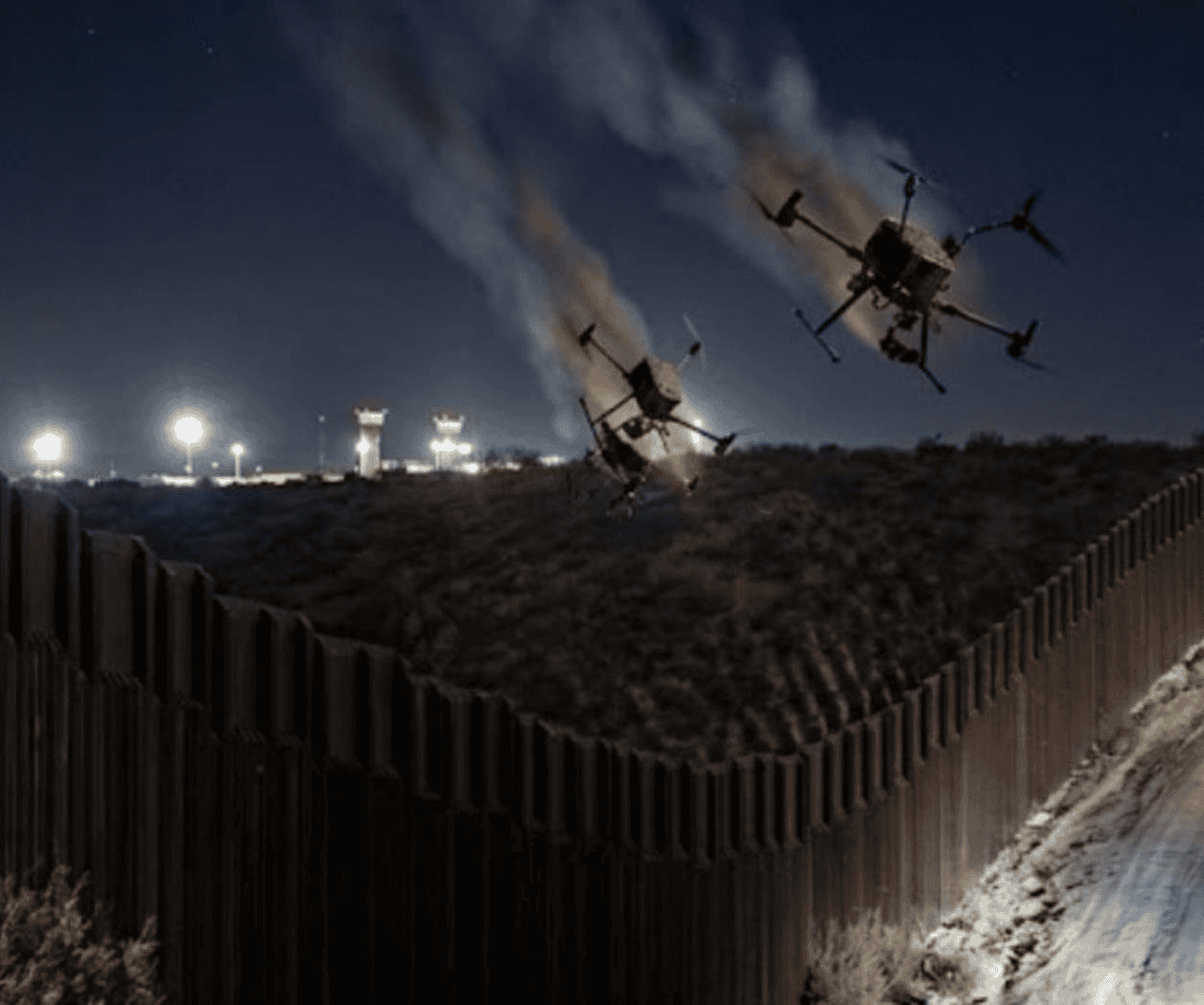 Bajan con láser tres drones de ‘polleros’