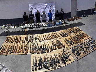 Decomisan 210 armas de alto poder en la Monterrey-Laredo