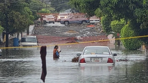 Tormenta afecta a colonias de la zona sur de Tamaulipas