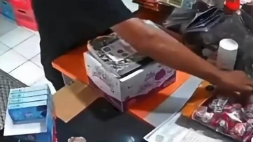 Cámara de seguridad capta presunto robo en dulcería