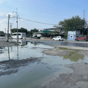 Entre aguas negras viven y transitan en colonia Juárez