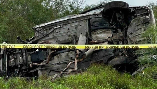 Muere policía tras volcadura en la Matamoros-Victoria
