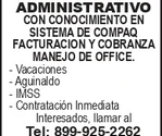 AUXILIAR ADMINISTRATIVO