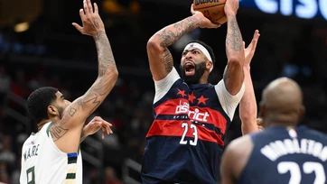 Anthony Davis brilla en su debut con Washington y los Wizards superan 128-116-a los Bucks