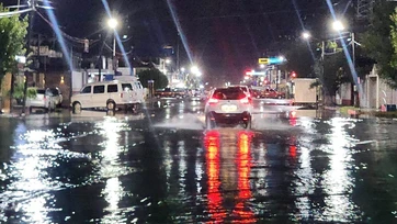Provoca lluvia encharcamientos en Valle Hermoso